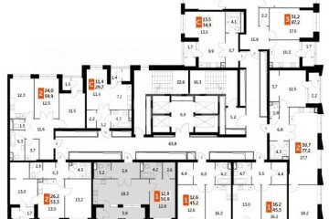 Фото №5: 2-комнатная квартира 50 м² - Москва, мкр. жилой комплекс Скай Гарден, пр-д Строительный, 9с6