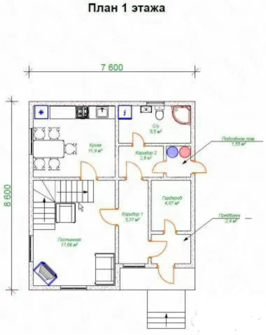 Фото №48: Дом 110 м² + 9 сот. - Эскулап, 80
