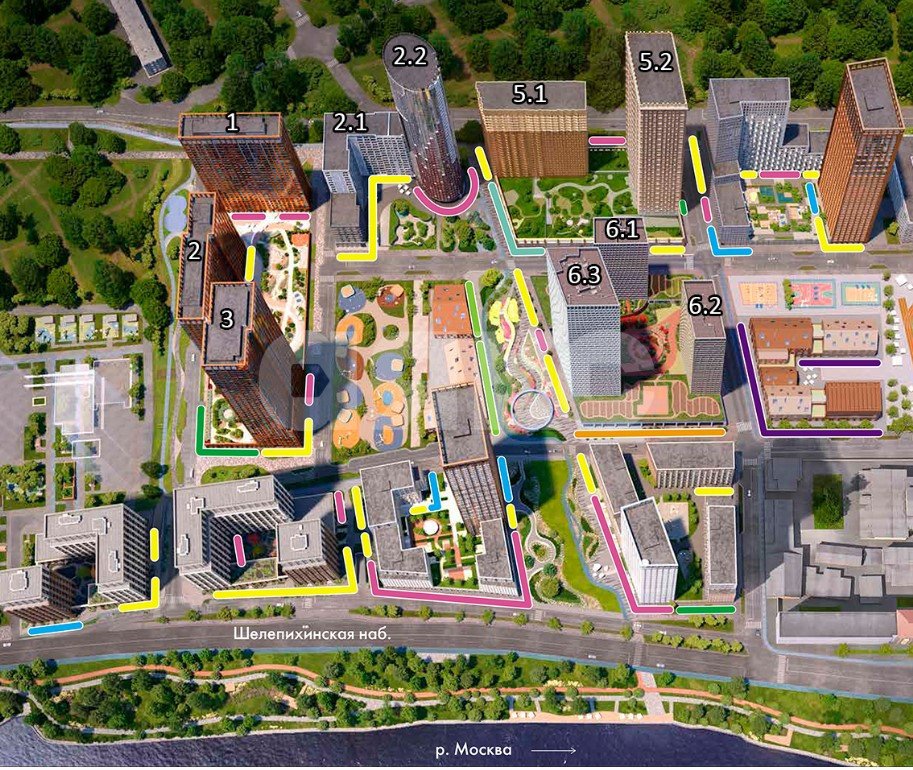 Фото №24: 2-комнатная квартира 61 м² - Москва, Хорошёво-Мнёвники, мкр. жилой комплекс Сидней Сити, к2/2