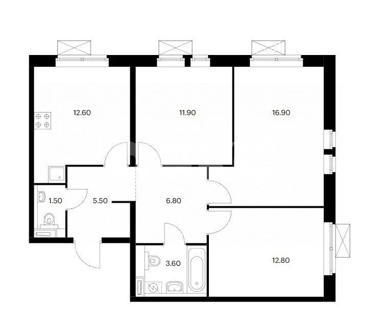 Фото №24: 3-комнатная квартира 71 м² - Москва, Северный административный округ, Западное Дегунино, мкр. ЖК Ильменский 17, пр-д Ильменский, 17к2