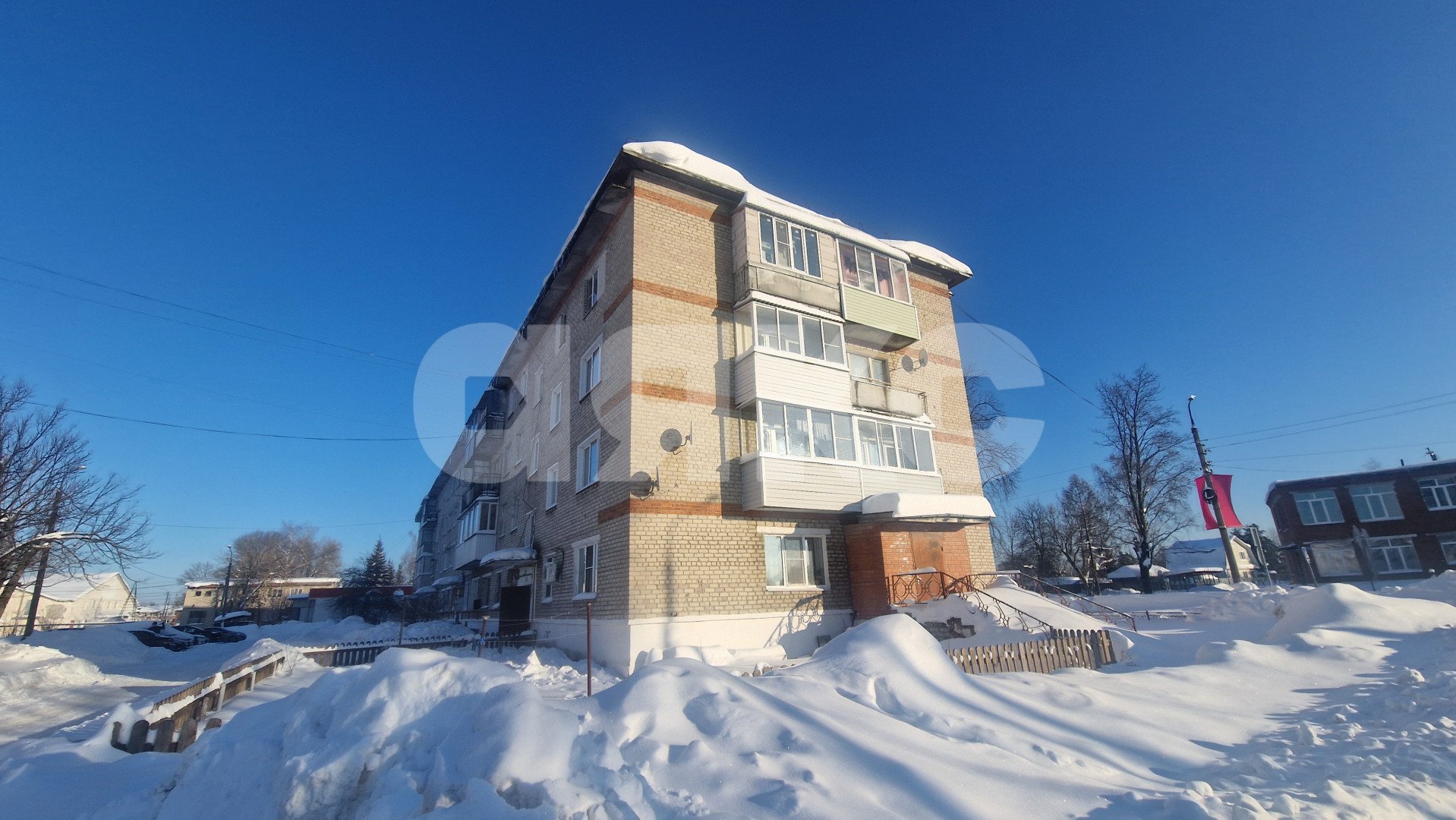 Фото №1: 2-комнатная квартира 40 м² - Бакшеево, ул. 1 Мая, 18